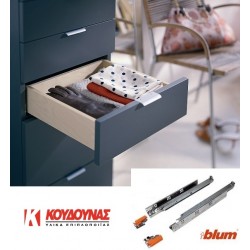 Οδηγός BLUM tandem 560H με φρένο τηλεσκοπικός 30cm