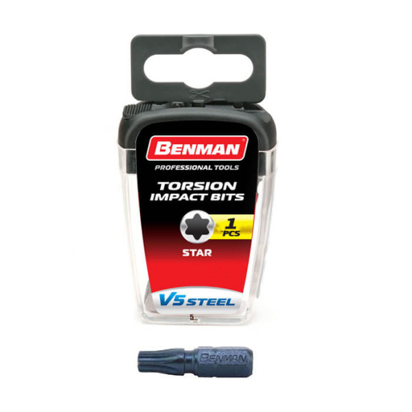 Μύτη βίδας T20x25mm Torx Benman 74134