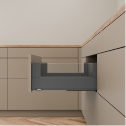 Συρτάρι Blum MerivoBox Boxcover 192mm 50cm 40 kg Γκρι Σκούρο (Orion Grey)