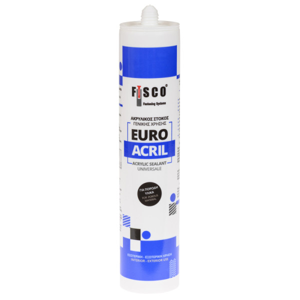 Fisco Euroacril Ακρυλική Σιλικόνη Γκρι 280ml