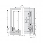 Συρτάρι με φρένο Nova Pro Scala CrystalPlus GRASS 500 mm 70kg