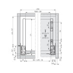 Συρτάρι με φρένο Nova Pro Scala GRASS 500x186 mm