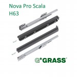 Συρτάρι με φρένο Nova Pro Scala GRASS 500x63 mm