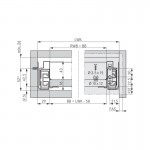 Συρτάρι με φρένο Nova Pro Scala GRASS 500x63 mm