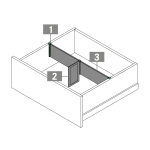 Tavinea optima συνδετικό διαχωριστικού (2τμχ) για Nova Pro Scala stone