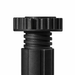 Ποδαράκι πλαστικό Ø30 mm με ρεγουλατόρο 10cm παχύ σπείρωμα μαύρο Ποδαράκι πλαστικό Ø30 mm με ρεγουλατόρο 10cm παχύ σπείρωμα μαύρο