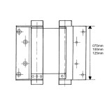 IBFM Μεντεσές αλέ ρετούρ σιδήρου 125mm