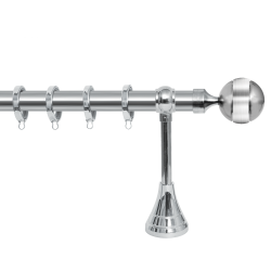 Κουρτινόβεργα Ø25mm inox Α05 Νίκελ ματ