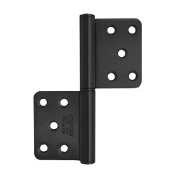 Μεντεσές αμφίπλευρος ανοξείδωτος μαύρος