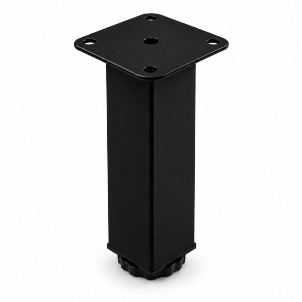 Ποδαράκι Επίπλων Μεταλλικό Ενισχυμένο Α115 15 cm – Μαύρο