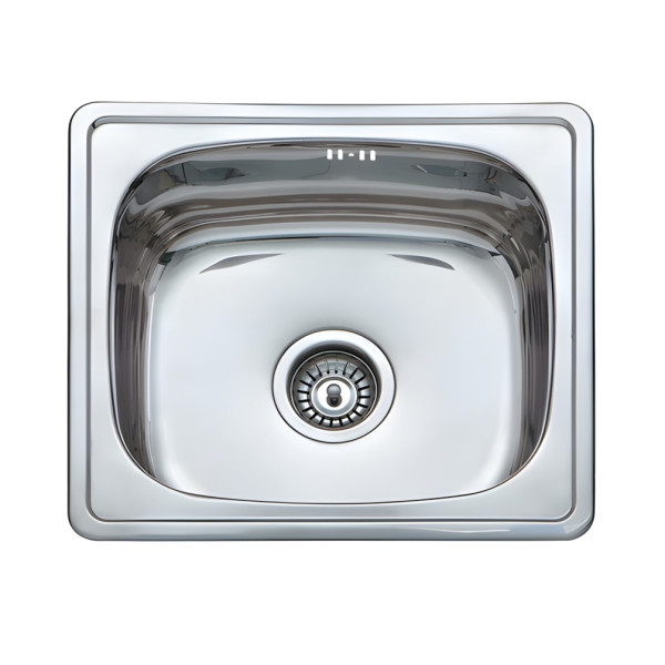 Νεροχύτης ανοξείδωτος BL604 SS 201 μία γούρνα 480x430x170mm Νεροχύτης ανοξείδωτος BL604 SS 201 μία γούρνα 480x430x170mm