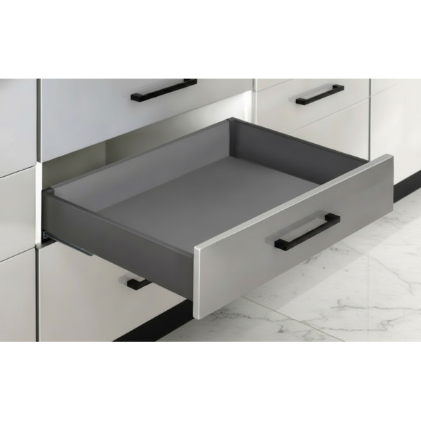 Συρτάρι με φρένο Sp Slim 84mm 45cm 40 kg Ανθρακί Συρτάρι με φρένο Sp Slim 84mm 45cm 40 kg Ανθρακί