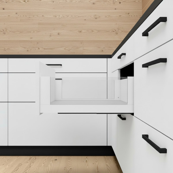Συρτάρι με φρένο Sp Slim Glass 167mm 50cm 40 kg Λευκό Συρτάρι με φρένο Sp Slim Glass 167mm 50cm 40 kg Λευκό