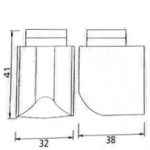 Στοπ πόρτας μαγνητικό nickel mat