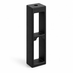 Στήριγμα οροφής για ορθογώνια σωλήνα 30x12 mm Μαύρο Ματ F25 – Τύπος Β