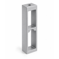Στήριγμα οροφής για ορθογώνια σωλήνα 30x12 mm Αλουμίνιο Ματ F25 – Τύπος Β