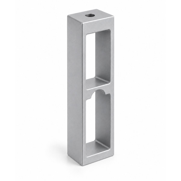 Στήριγμα οροφής για ορθογώνια σωλήνα 30x12 mm Αλουμίνιο Ματ F25 – Τύπος Β Στήριγμα οροφής για ορθογώνια σωλήνα 30x12 mm Αλουμίνιο Ματ F25 – Τύπος Β