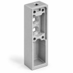 Στήριγμα για ορθογώνια σωλήνα 30×12 mm Αλουμίνιο Ματ F25 – Τύπος Α