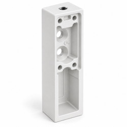 Στήριγμα για ορθογώνια σωλήνα 30×12 mm Λευκό Ματ F25 – Τύπος Α