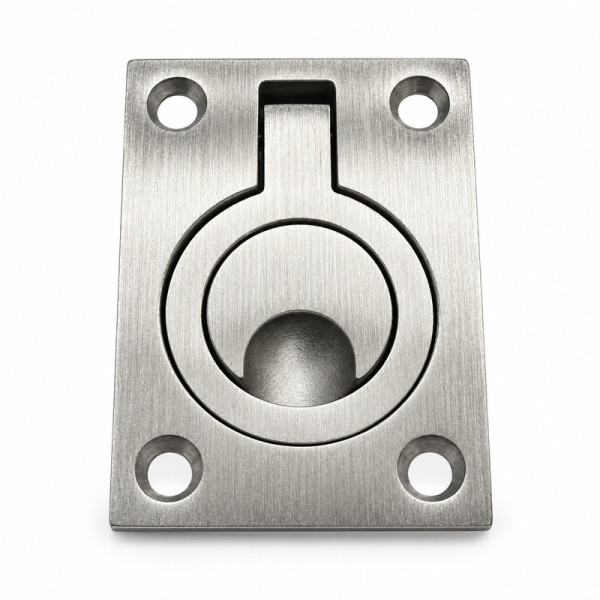Χούφτα Κλουκ Χωνευτή με Κρίκο 65x46 mm SS304 Χούφτα Κλουκ Χωνευτή με Κρίκο 65x46 mm SS304
