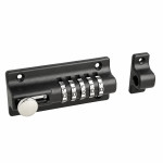 Σύρτης με Κλειδαριά Συνδυασμού 5 Ψηφίων 132x50 mm Μαύρος Σύρτης με Κλειδαριά Συνδυασμού 5 Ψηφίων 132x50 mm Μαύρος