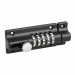 Σύρτης με Κλειδαριά Συνδυασμού 5 Ψηφίων 132x50 mm Μαύρος Σύρτης με Κλειδαριά Συνδυασμού 5 Ψηφίων 132x50 mm Μαύρος