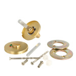 Κλείστρο λουτρού Ανοξείδωτο με ένδειξη "Pop" χρυσό ματ