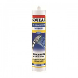 SOUDAL Αντιμουχλική Σιλικόνη 280ml - ΛΕΥΚΗ